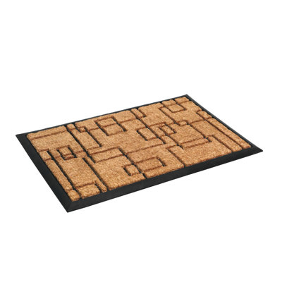 Tapis d'extérieur antidérapant Brundage Social Square 36 po x 24 po