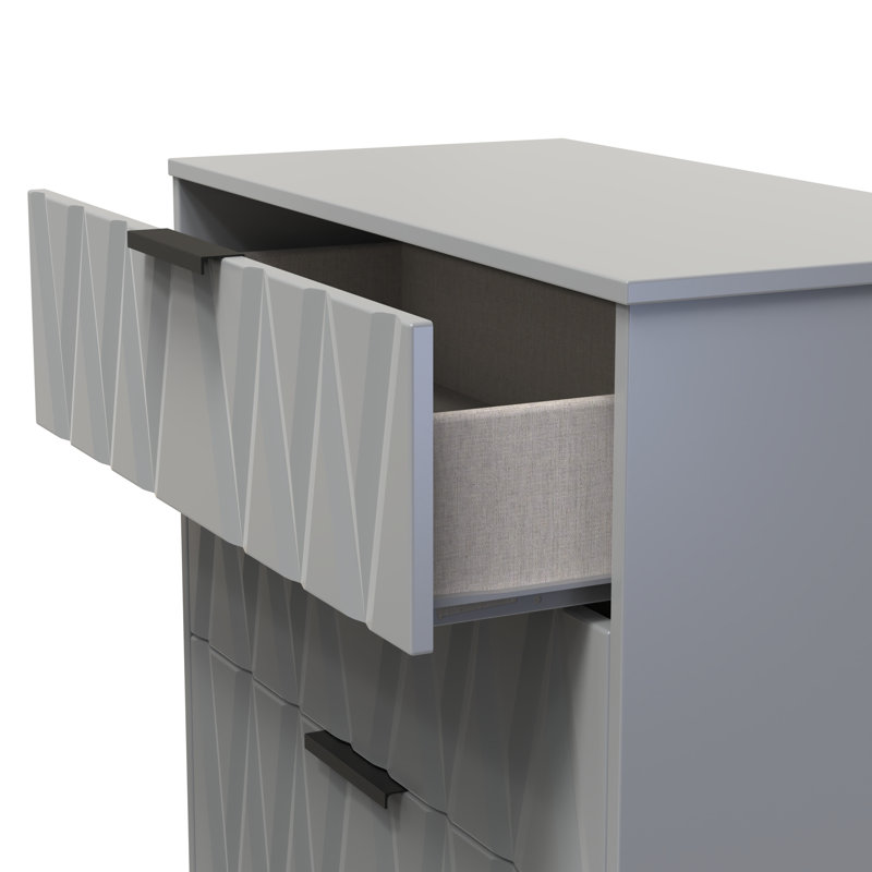 Besmir 77cm W 3 - Drawer Chest of Drawers, Dusk Grey