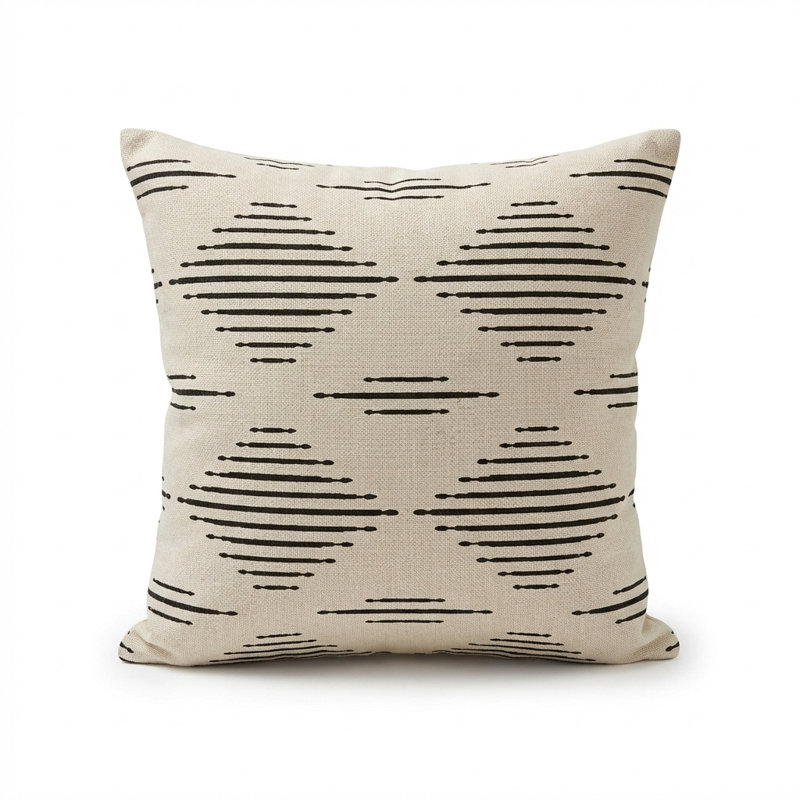Crystal Striped Outdoor Reversible Throw Pillow, 20" x 26", Lumbar Pillow