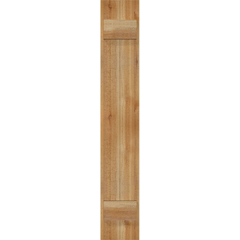 TimberCraft 5 3/8 "planches jointes à panneaux n-batten, cèdre rouge de l'Ouest (par paire), 21 1/2 po, 42 po