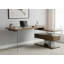 Bindschatel Modular L-Shaped Glass Writing Desk