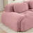 Everly 40.94" W x 40.55" D x 29.53" H Luxury Corduroy Modular Loveseat Sofa