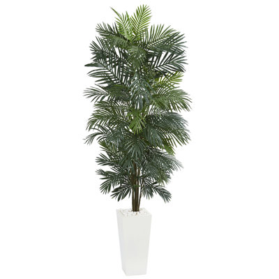 84'' Faux Foliage Tree in Ceramic Vase