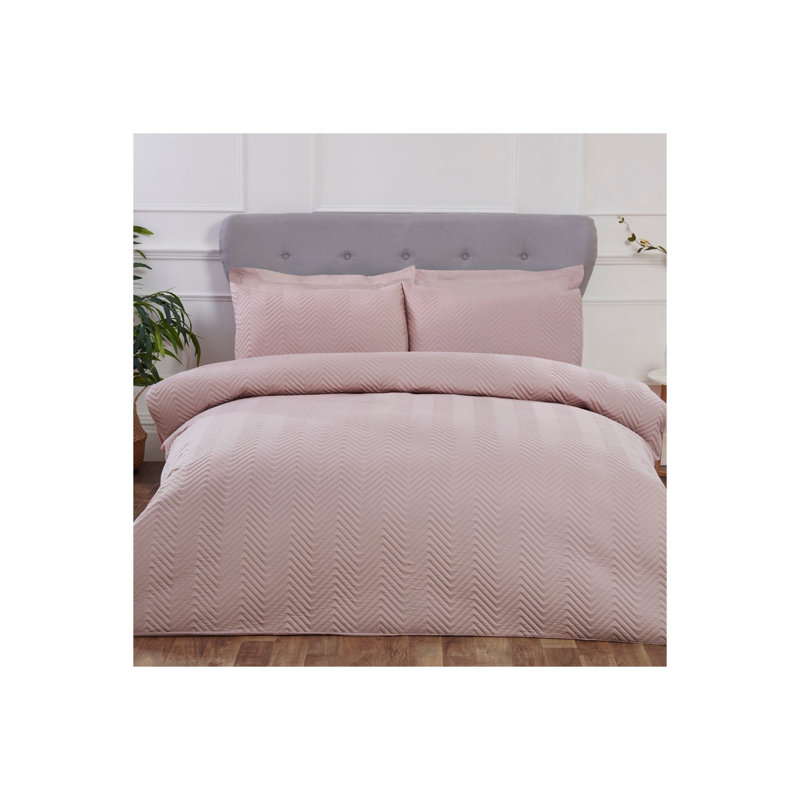 Bogusz Polyester Solid Colour Duvet Cover Set with Pillowcases Included, Single - 1 Standard Pillowcase, Navy