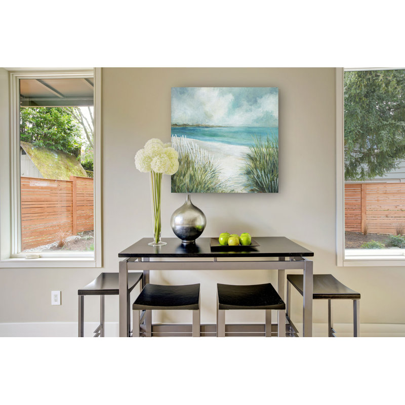 Coastal Fences - Peinture sur toile, H 40 po x l 40 po x P 1,5 po