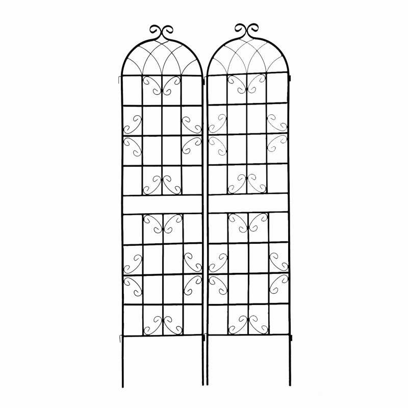Barrière de jardin, treillis de jardin en métal antirouille pour les plantes grimpantes
