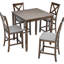 Ensemble de table de salle à manger 5 pièces, ensemble de table de salle à manger en bois pour petits espaces-1685128292