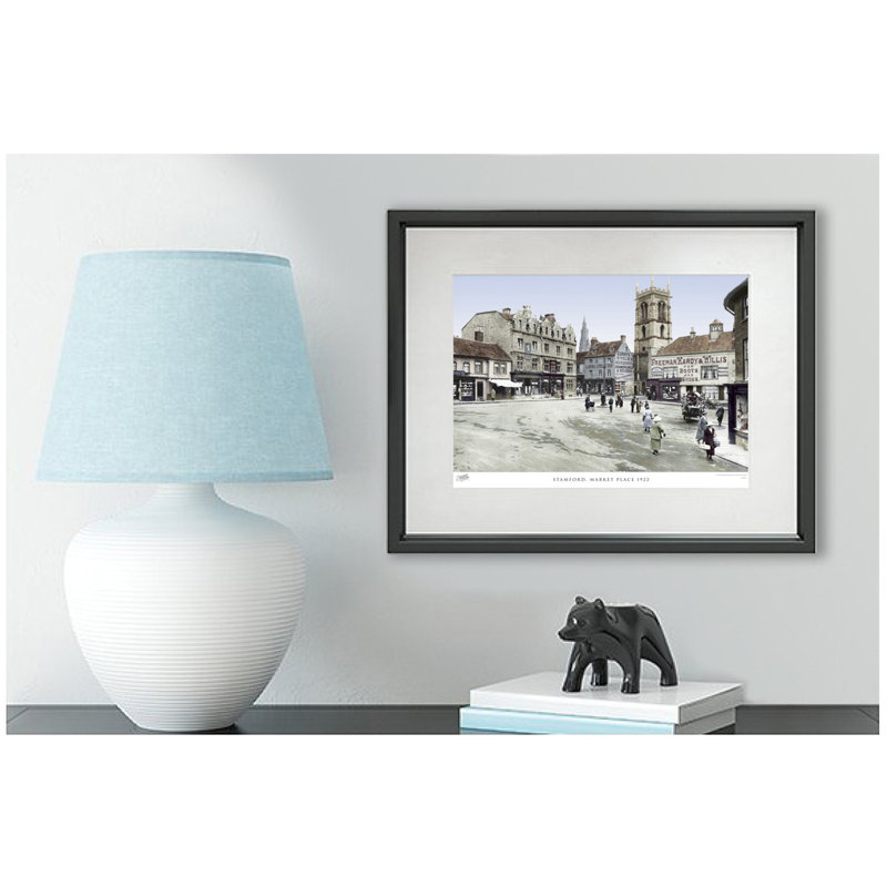 Stamford, Market Place 1922 by Francis Frith - Single Picture Frame Print, 60cm H x 80cm W x 2.3cm D