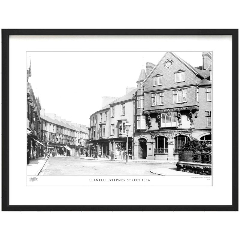 Llanelli, Stepney Street 1896 by Francis Frith - Single Picture Frame Print, 60cm H x 80cm W x 2.3cm D