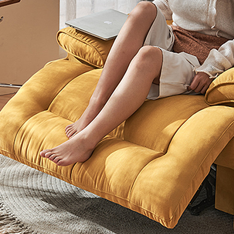 360° rotating ergonomic recliner, Yellow