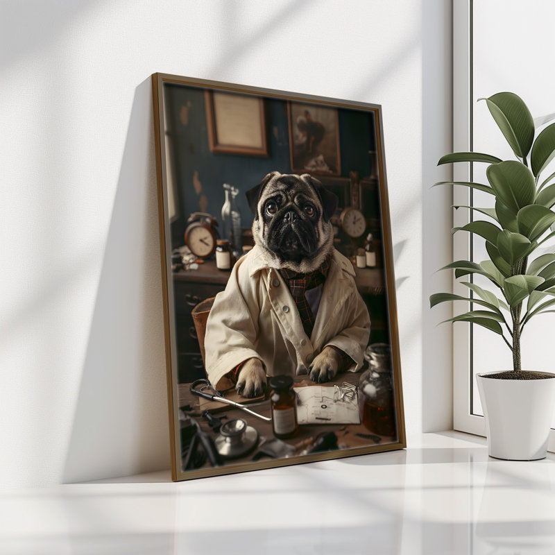 Élégante peinture décorative en panneau de fibres à densité moyenne, 13,8 x 18,5 x 0,1 pouces | 100% panneau de fibres à densité moyenne avec épaisseur de 3 mm, cadre 100% bois de pin | Œuvre d'art imprimée aux UV pour une décoration élégante, parfaite pour le salon ou le bureau