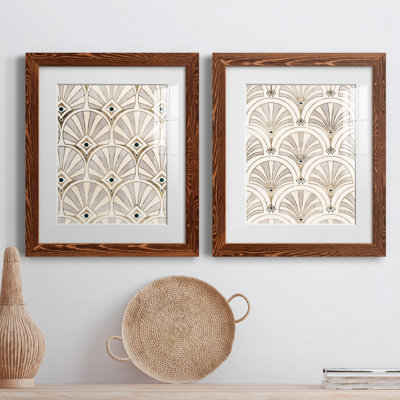 " Deco Patterning I " 2 Piece Art Graphic Art Print