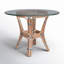 Pier Point Round Glass Dining Table-685331785