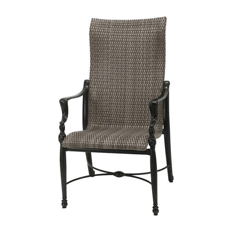 Bel Air Woven High Back Dining Chair, Shade, Ash Wicker