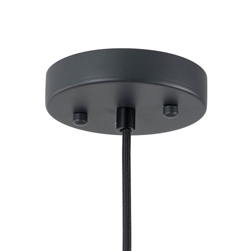 Grand luminaire suspendu conique en tissu 1 lumière