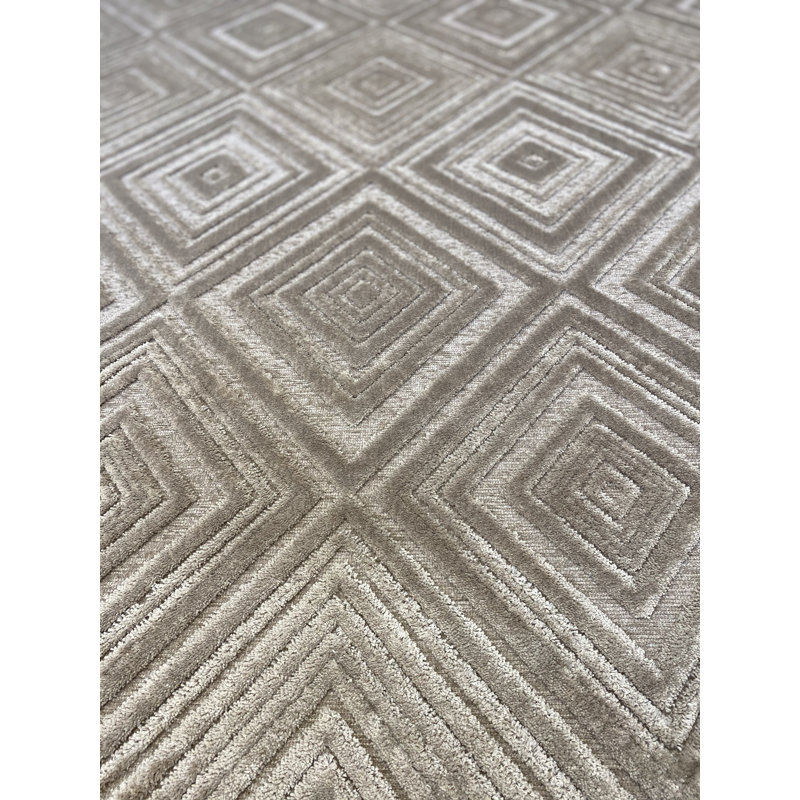 Garey Geometric Viscose Area Rug, Rectangle 120 x 170cm