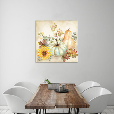 " Harvest Pumpkin & Sunflowers II "