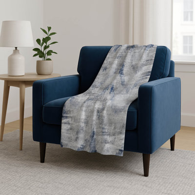 Addison Machine Washable Sherpa ASB791 Lines Throw Blanket