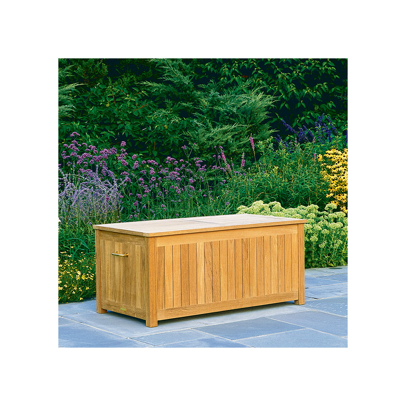 Teak Wood Deck Box, 29" H x 60" W