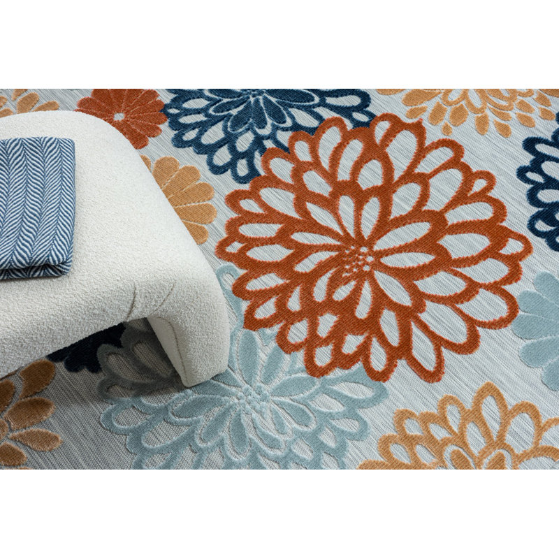 Amrou Floral Indoor / Outdoor Area Rug, Rectangle 200 x 300cm