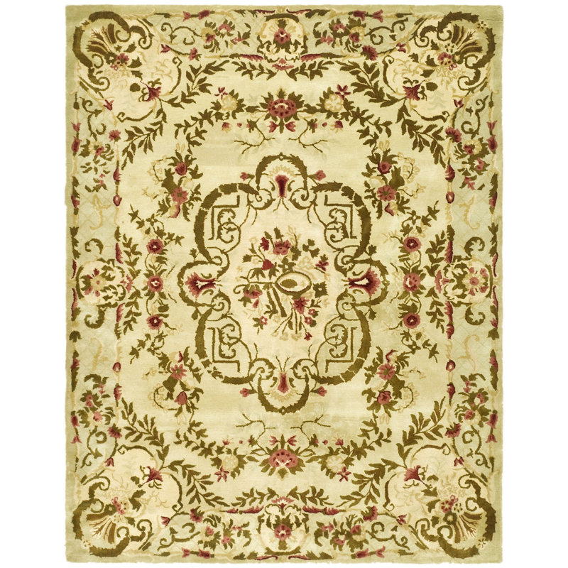 Tosca Classic Hand Tufted Wool Floral Rug, Rectangle 8'3" x 11'