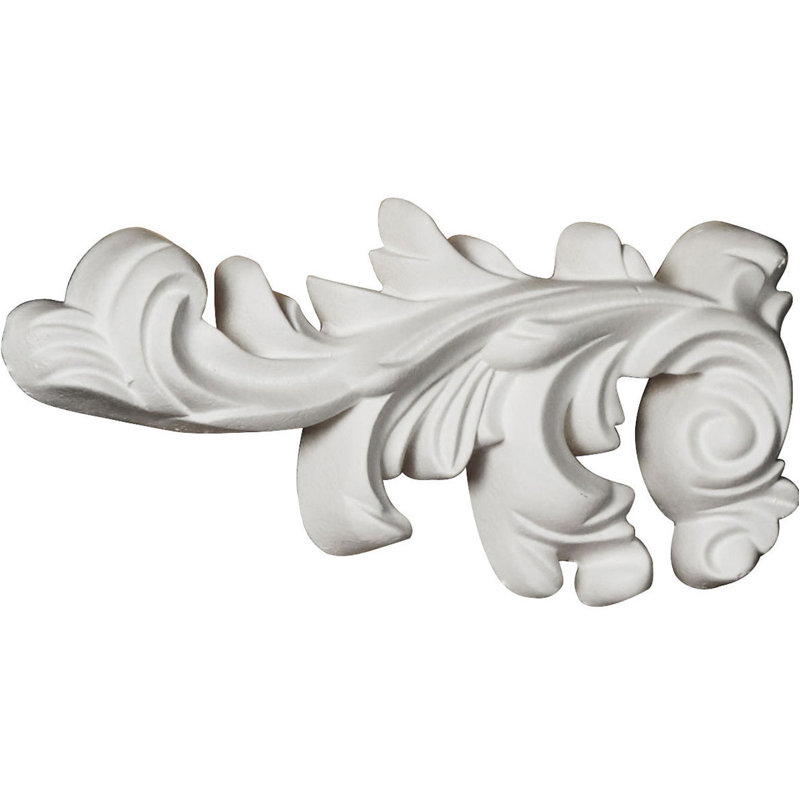 Robin 6.38'' H x 3'' W x 0.88'' D Urethane Onlay Scroll