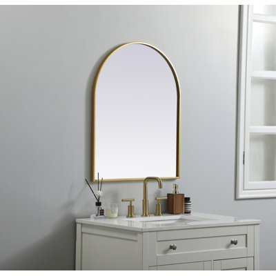 Metal Frame Arch Marguerite 22x36 Inch in Silver