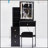 Compact Vanity Table Set With LED Mirror, Touch Control, And High Capacity Storage For Small Spaces