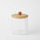 Crackle Glass Canister w/Lid