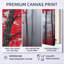Art mural rouge érable, toile forêt d'automne, Deshmukh-763364248-763364250