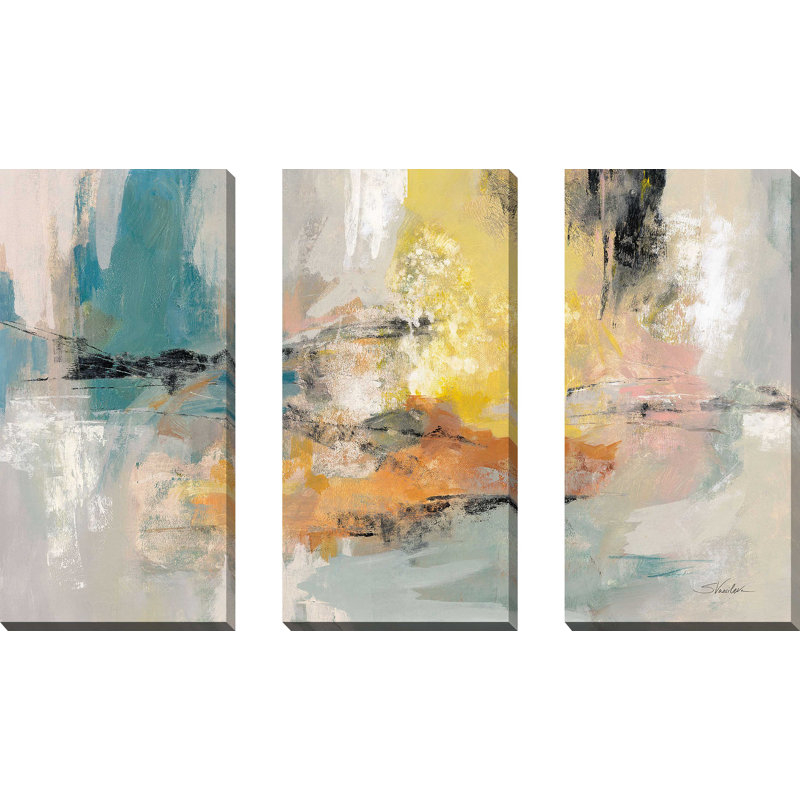 "Seaside Ambience" par Silvia Vassileva, reproduction sur toile 3 pièces, H 32 po x l 48 po x P 1 po