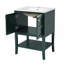 Meuble-lavabo simple 24 po avec lavabo supérieur