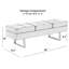 Banc de rangement rembourré en similicuir Charice-132539111