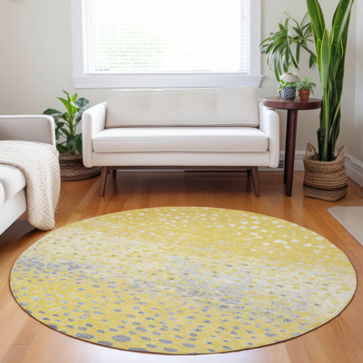 Tapis intérieur / extérieur doré Marilla