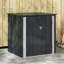 VidaXL 101.5cm W 300L Steel Lockable Cabinet Deck Box in Black
