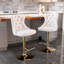 Tabouret pivotant à hauteur réglable Karym-2129629-2129630