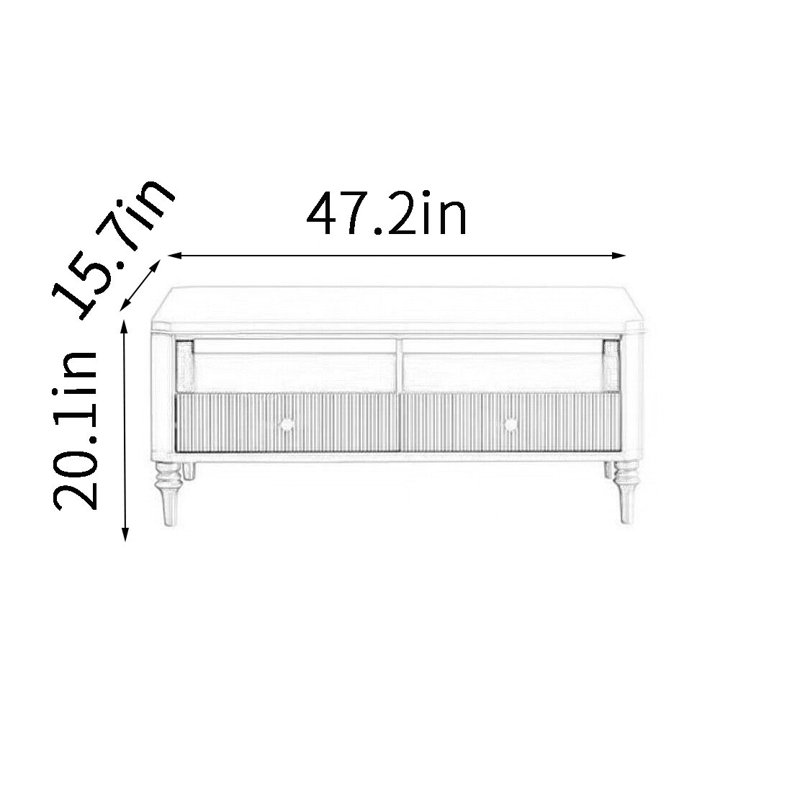 American simple coffee table
