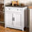32'' Kitchen Storage Island with Drawer and Adjustable Shelf-405783638