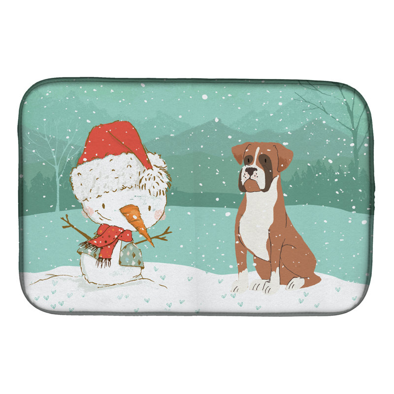 Snowman Christmas, Brown Boxer