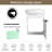  Khyla 16'' Single Sink Wall Mounted Bathroom Vanity,Floating Vanity with 1 Door and White Ceramic Sink Top-719367203