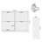 Shoe Storage Cabinet with 4 Flip-Out Drawers