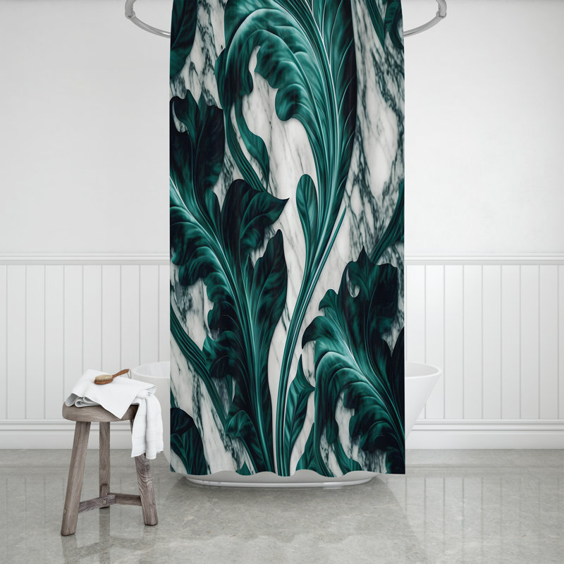 Rideau de douche Floral, H 72 po x l 70 po