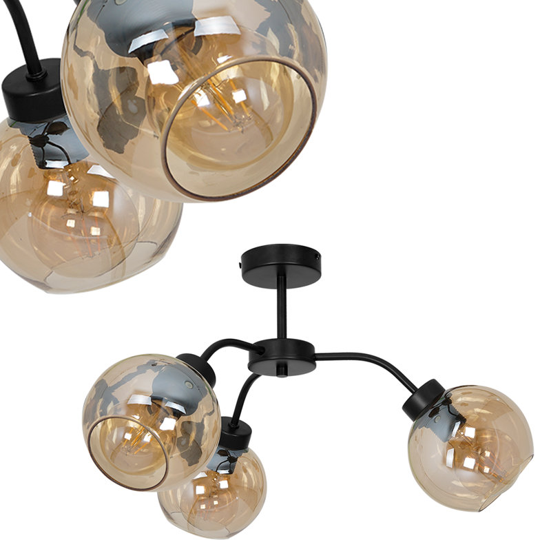Neff Semi Flush Mount,  Amber