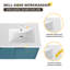 Ensemble de meuble-lavabo flottant double 48 po, meuble-lavabo mural avec lavabo en résine, 3 portes-1716676284
