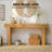 Rustic Farmhouse Wood Console Table, Narrow Rectangular Sofa Table for Entryway, Hallway and Behind Couch