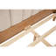 Grand lit en bois avec tête de lit tapissier de style piano, lit en bois avec cadre de lit renforcé, blé