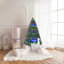 Arbre de Noël artificiel en PVC avec lumière DEL et base en métal-1376252087