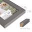 Ensemble de 4 cadres muraux en bois 8 "x 10" gris-89854407-89854412