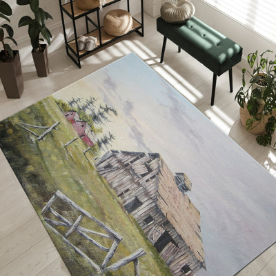 Tapis floral distinctif à motif floral orné d'un superbe mélange de couleurs vives et audacieuses conçu pour une utilisation de matériau non tissé ultra-mince dans votre décor chic