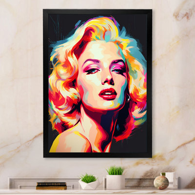 Pop Art Marilyn en couleur - art mural moderne, salon